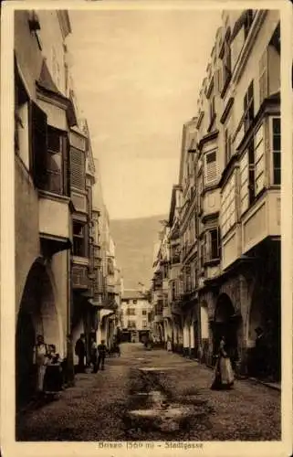 Ak Brixen Bressanone Südtirol, Stadtgasse