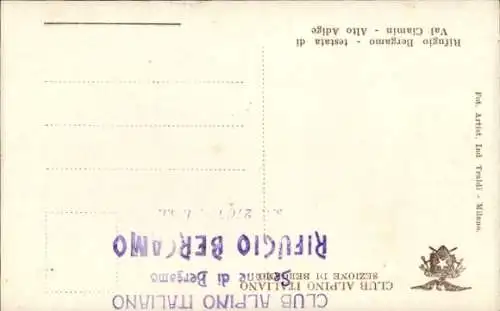 Ak Bergamo Alta Lombardia, Rifugio Bergamo