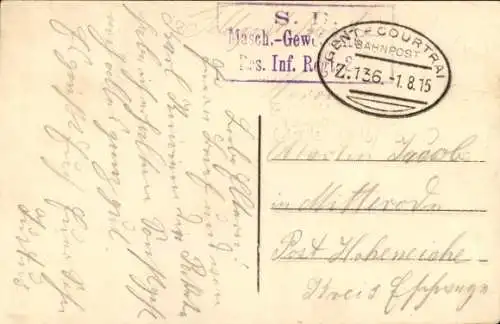 Ak Paschendaele Passendale Westflandern, zerstörte Kirche