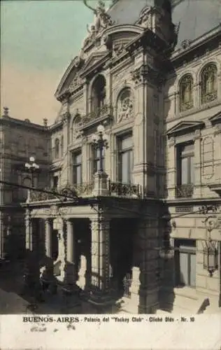 Ak Buenos Aires Argentinien, Palacio del Yockey Club