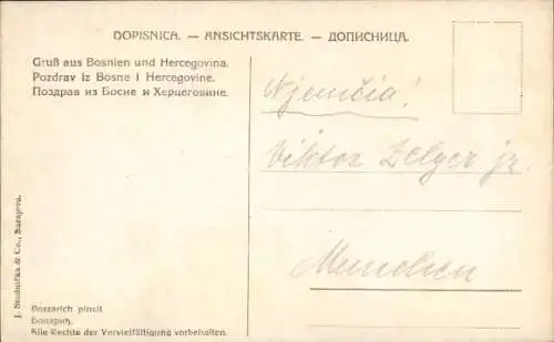 Künstler Ak Mann in Tracht