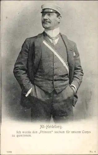 Studentika Ak Alt-Heidelberg, Student, Ich werden den Prinzen suchen...