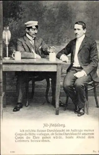 Studentika Ak Alt-Heidelberg, Student, Ich möchte Seiner Durchlaucht...