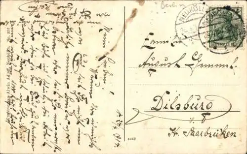 Ak Berlin Neukölln, Panorama, Bahnhof Kaiser Friedrich Straße