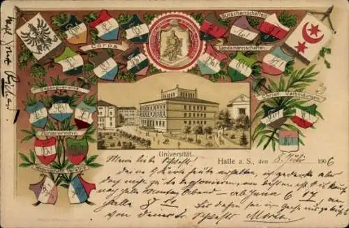 Studentika Litho Halle an der Saale, Universität, Wappen