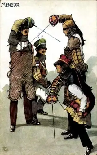Studentika Ak Schlagende Studenten, Mensur