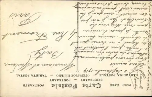 CPA Drapeau du 132. regiment d'Infanterie allemande, 1914