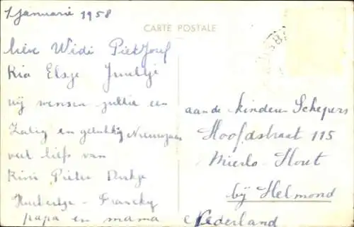 Ak Glückwunsch Neujahr, Vermenschlichte Schweine, Glücksklee