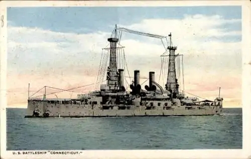 Ak US Kriegsschiff Connecticut, US Navy