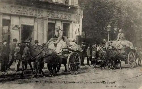CPA La Guerre 1914, armées des Indes