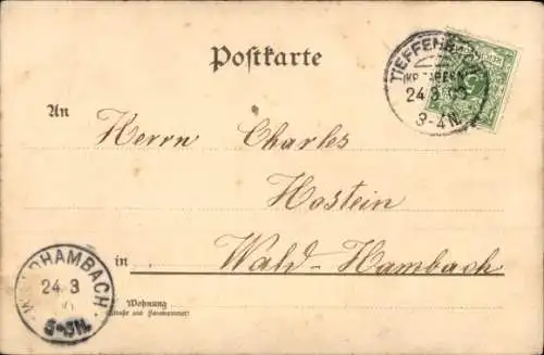 Litho Klee, Mir reichte eine güt'ge Fee.. Gedicht