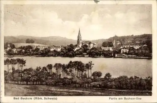 Ak Buckow in der Märkischen Schweiz, Bad Buckow (Märk. Schweiz), Partie am Buckow-See