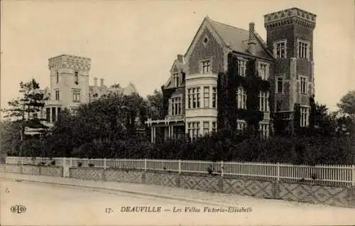 Ak Deauville Calvados, Villas Victoria Elisabeth