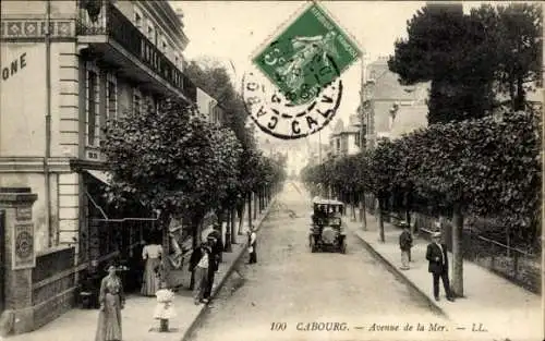 Ak Cabourg Calvados, Avenue de la Mer
