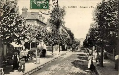 Ak Cabourg Calvados, Avenue de la Mer