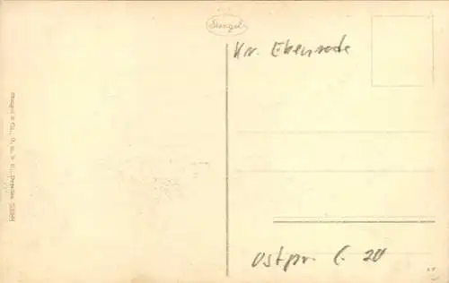 Ak Tschernyschewskoje Eydtkuhnen Ostpreußen, Verkaufsbuden in den zerstörten Straßen