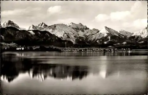 Ak Füssen im Ostallgäu, Forggensee, Tiroler Berge