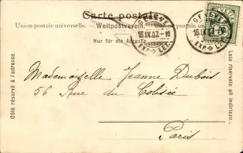 CPA Genève Suisse, Quai de la Poste