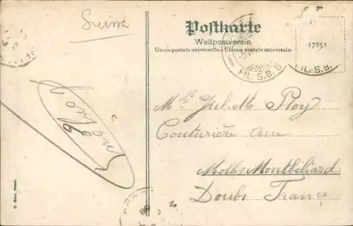 Ak Basel Stadt Schweiz, Bundesbahnhof, Platz