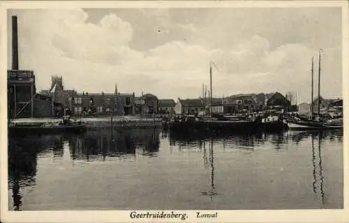 Ak Geertruidenberg Nordbrabant Niederlande,  Loswal, Hafenansicht, Wasser, Boote