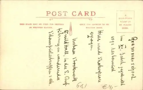 PC Stratford upon Avon Warwickshire England, The Grammar School