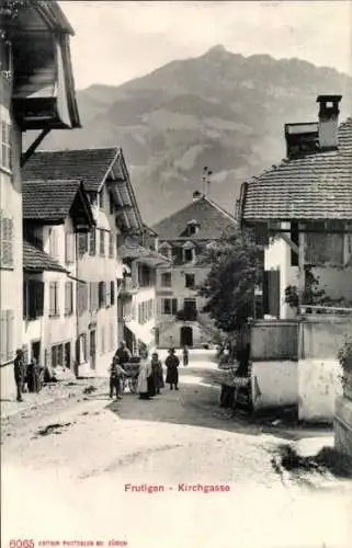 Ak Frutigen Kanton Bern, Kirchgasse