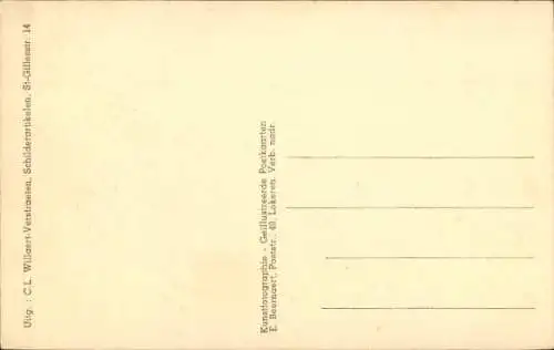 Ak Klinge Sint Gillis Waas Ostflandern, St-Gillesstraat