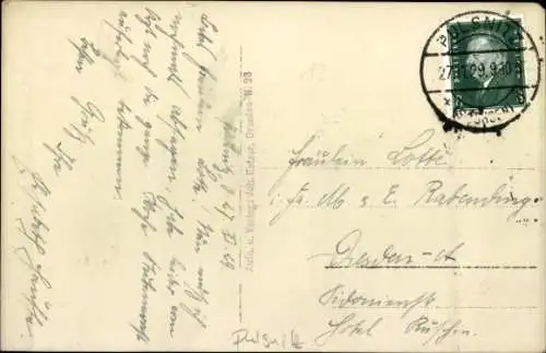 Foto Ak Pulsnitz Sachsen, Teilansicht vom Haus