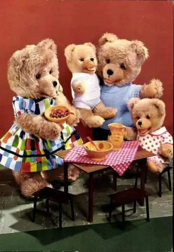 9 alte Ak Teddys, Plüschtiere, diverse Ansichten