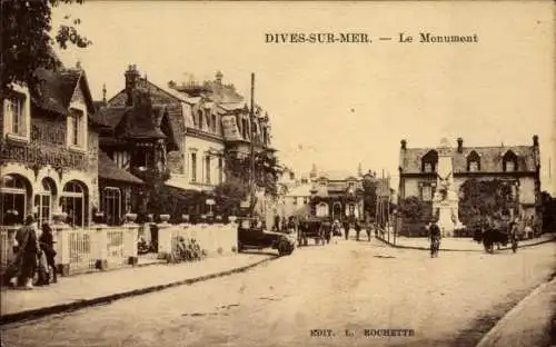 Ak Dives sur Mer Calvados, Monument