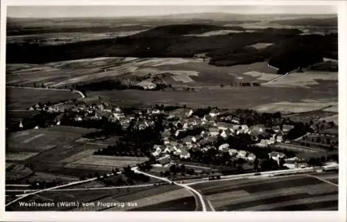 Ak Westhausen in Württemberg, Fliegeraufnahme