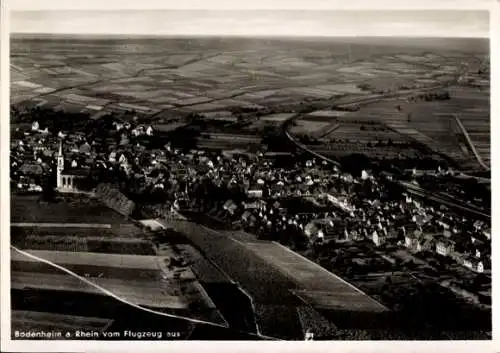 Ak Bodenheim in Rheinhessen, Fliegeraufnahme