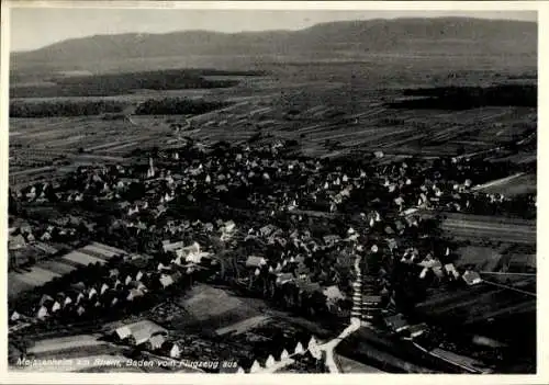 Ak Meißenheim am Rhein Baden, Fliegeraufnahme