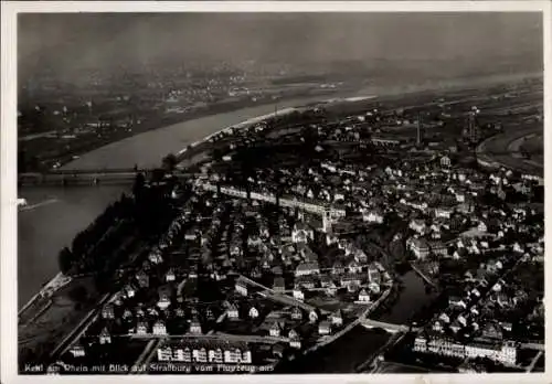 Ak Kehl am Rhein, Fliegeraufnahme, Straßburg