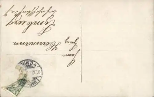 Ak Glückwunsch Neujahr, Kind mit Sektflasche