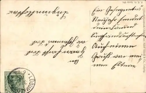 Präge Ak Terrier, Hund, Porträt