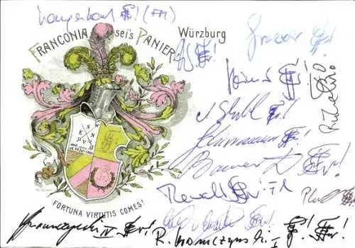 Studentika Ak Würzburg, Corps Franconia, Wappen