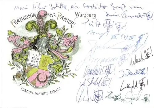 Studentika Ak Würzburg, Corps Franconia, Wappen