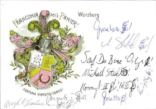 Studentika Ak Würzburg, Corps Franconia, Wappen