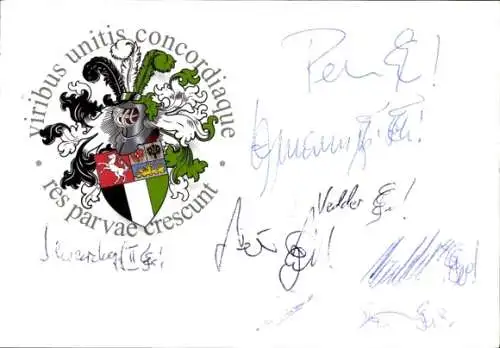 Studentika Ak Erlangen, Corps Guestphalia, An den Kellern 45, Wappen