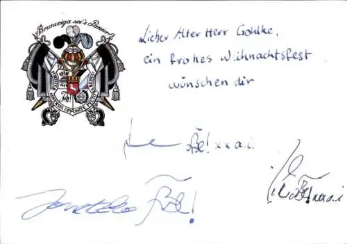 Studentika Ak Göttingen, Corps Brunsviga, Bürgerstraße 31, Wappen