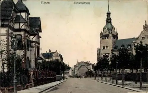 Ak Essen im Ruhrgebiet, Bismarckstraße