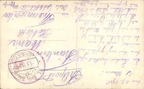 Ak Deutscher Soldat in Uniform, Steh ich in finsterer Mitternacht