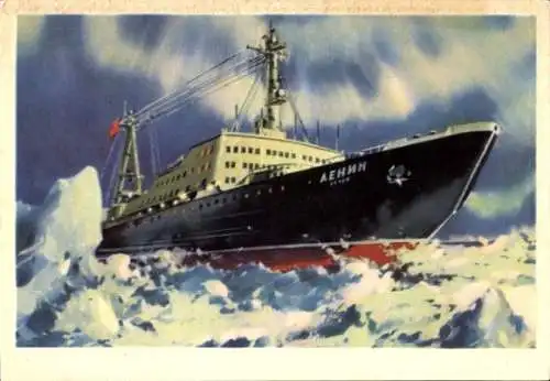 Ak Russischer Eisbrecher, Schiff