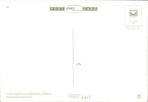 Ak Diana, Princess of Wales, Prince Charles, Portrait