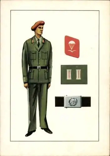Künstler Ak Swoboda, Ralf, Fallschirmjäger in Ausgangsuniform