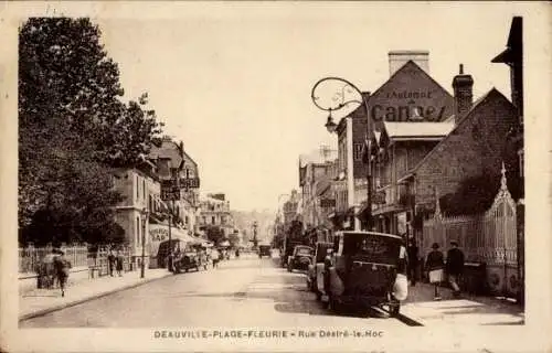 CPA Deauville La Plage Fleurie Calvados, Rue Desire-le-Hoc