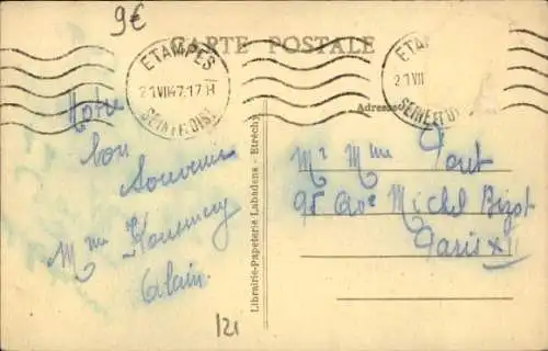 Ak Étréchy Essonne, Bahnhof