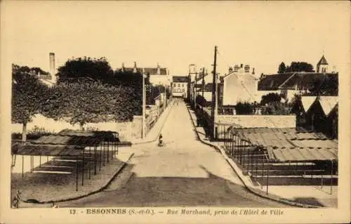 Ak Essonnes Essonne, Rue Marchand
