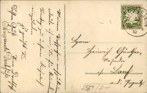 Ak Egloffstein Fränkische Schweiz, Teilansicht